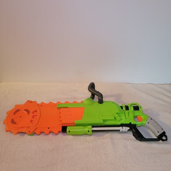 Nerf Zombie Strike Brainsaw Dart Gun Blaster w/ Saw Blade End Tested Working - Picture 5 of 6